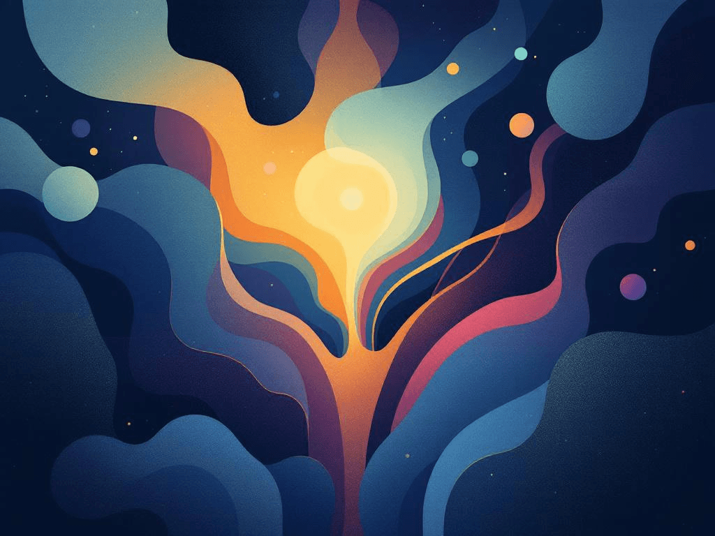 A professional abstract illustration representing the concept of The Foundations of Compelling Characters in Writing Craft...