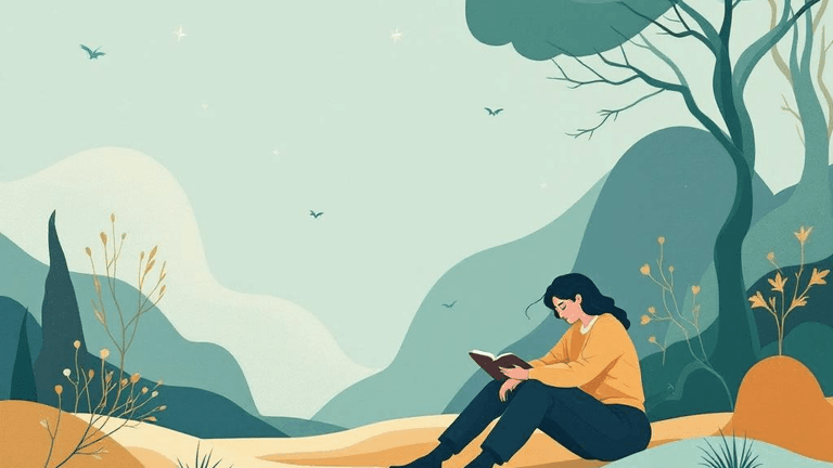 A professional blog header illustration for an article about Short Fiction. Context: A novelist gets 400 pages to make you...