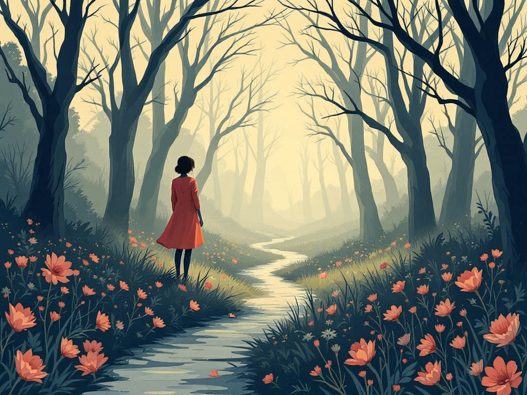 A professional abstract illustration representing the concept of The Paradox of Limited Space in Fiction Craft