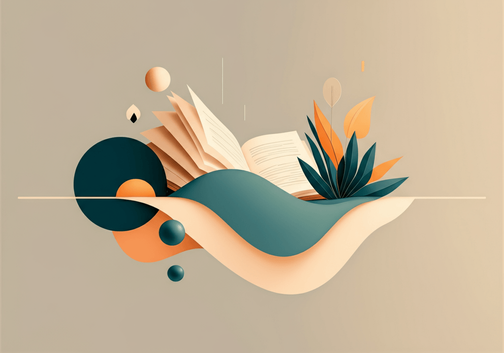 A professional abstract illustration representing the concept of A Single Bad Sentence in Fiction Craft