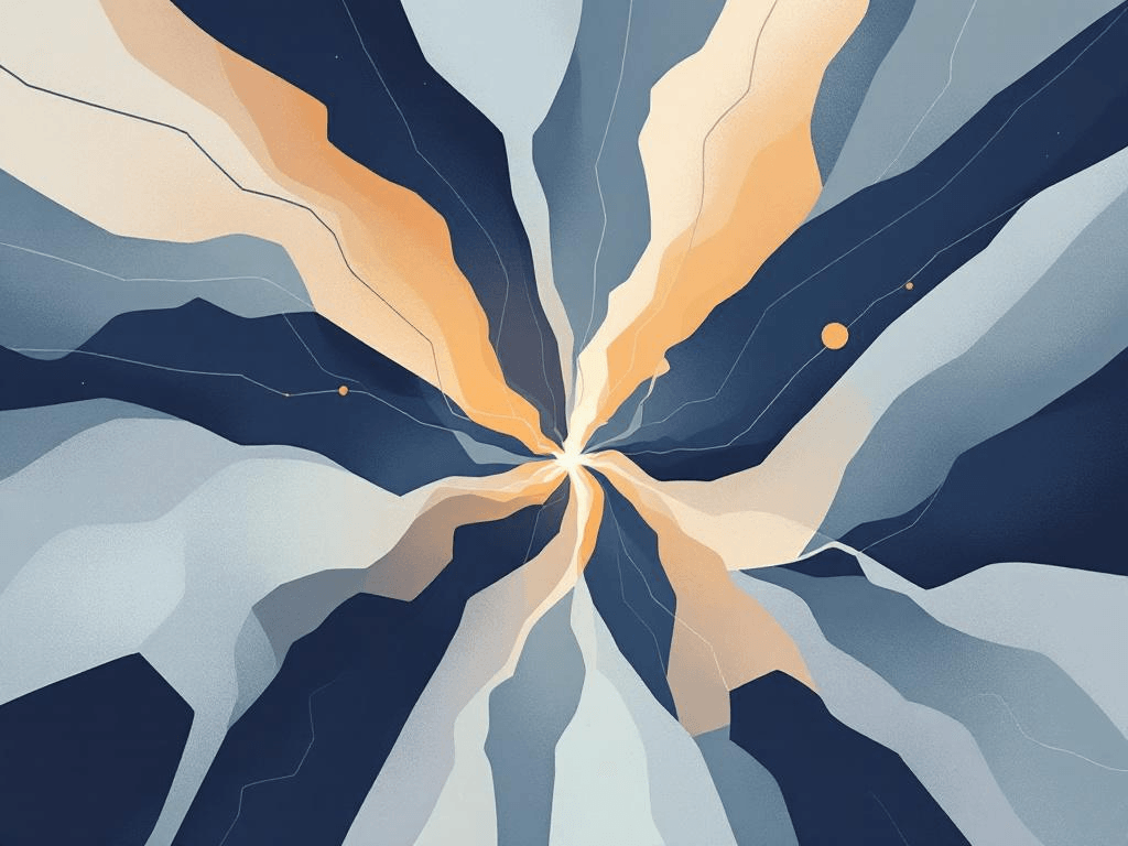 A professional abstract illustration representing the concept of One Crack in the Armor in Short Fiction