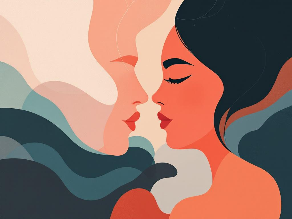 A professional abstract illustration representing the concept of Power that moves in Crossover Romance