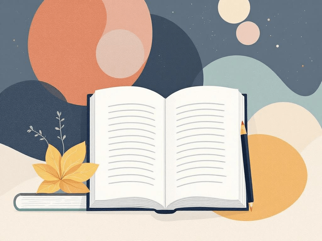 A professional abstract illustration representing the concept of Three Essential Craft Techniques in Fiction Craft