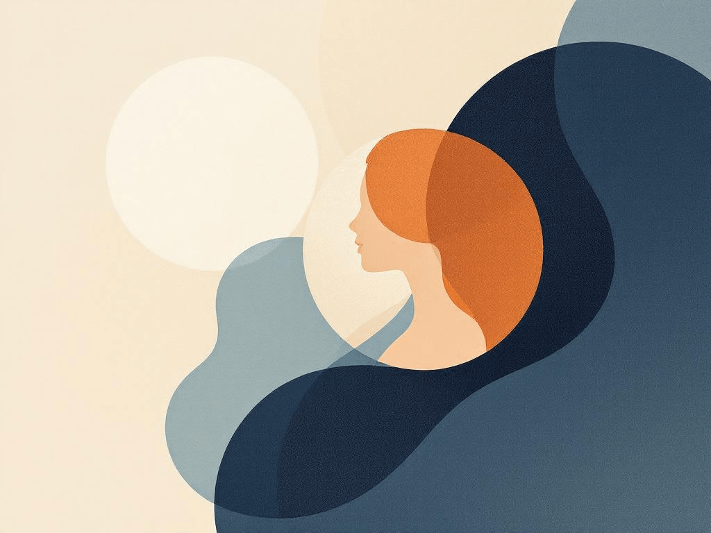 A professional abstract illustration representing the concept of What Psychological Intimacy Actually Means on the Page in...